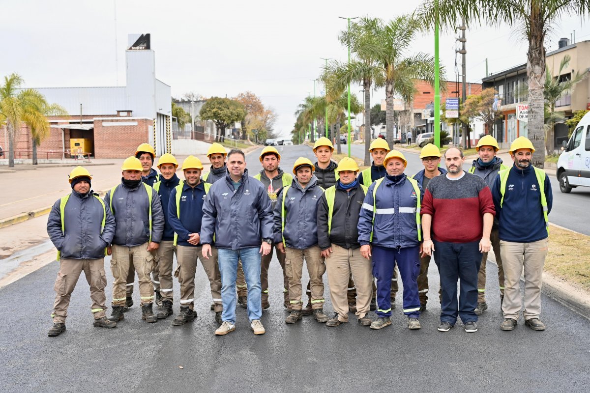 Finalizó la reconstrucción y asfaltado del boulevard Pedro Jurado