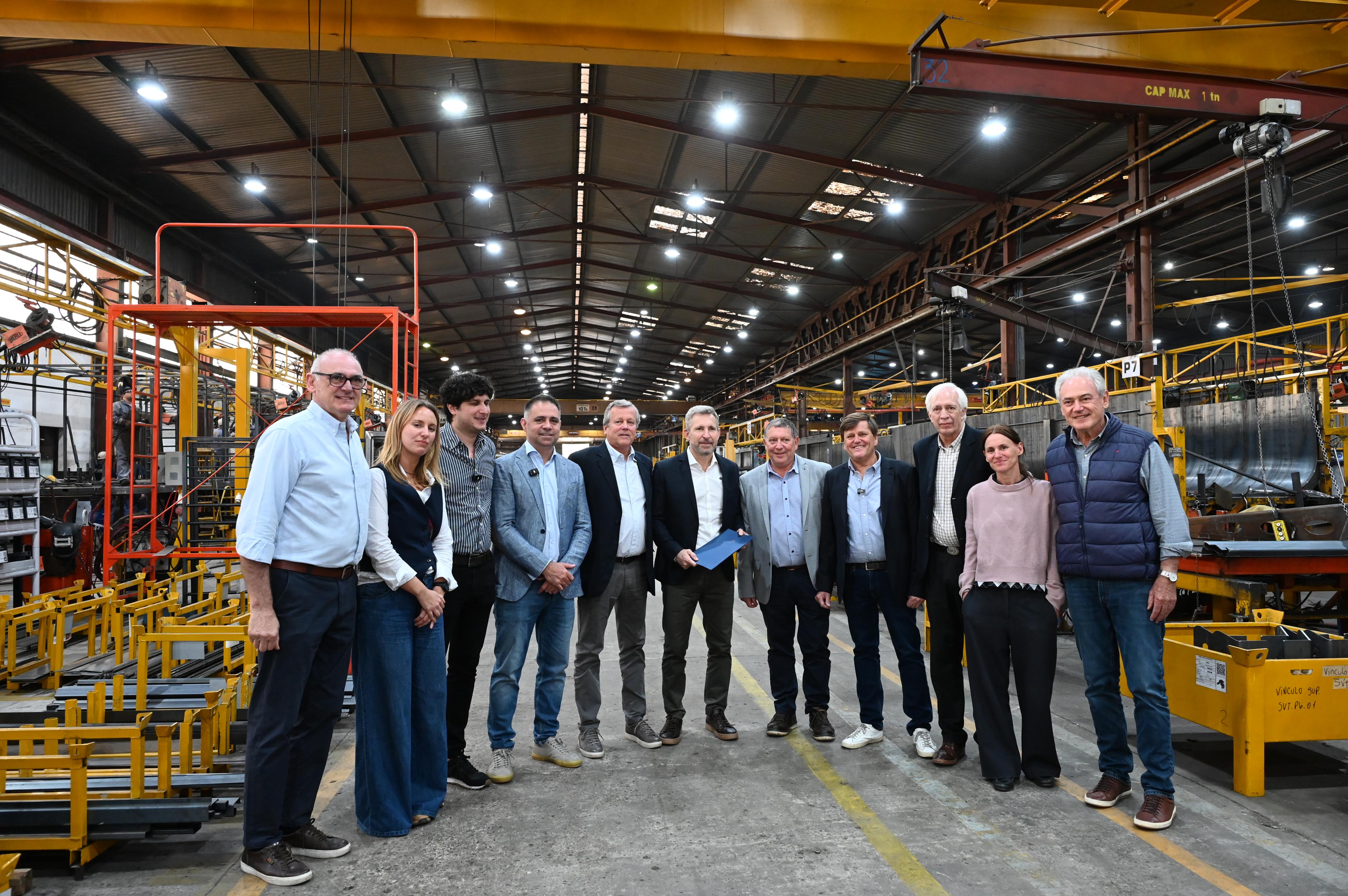 El intendente Davico acompañó al gobernador Frigerio en la entrega del RINI a Metalúrgica Hermann
